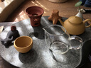 源韻 排水式小號烏金石茶盤(pán) 圓形干泡石頭茶盤(pán)茶托 功夫茶具 天然大號黑金石茶臺石材茶海套裝 黑色 40*30*3(為主圖橢圓形造型) 曬單實(shí)拍圖