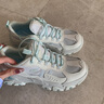 斯凱奇（Skechers）云嶼丨女子登山鞋2025春夏新款女子厚底老爹鞋戶外徒步旅游鞋女鞋 乳白色/綠色/OWGN 37 曬單實拍圖