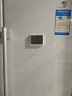 冰箱贴磁吸时钟桌面电子温湿度计闹钟母婴家用壁挂温湿度表厨房钟 磁吸白色 实拍图