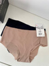 Calvin Klein內衣女士?jì)蓷l裝ck無(wú)痕棉質(zhì)襠防夾臀半包臀三角內褲女QP1049O 6XY-太空黑/肉色 2條 M 曬單實(shí)拍圖