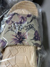 熠牧中國(guó)風(fēng)亞麻拖鞋男女士夏季情侶家居家用室內(nèi)防滑吸汗布藝棉麻涼拖 女款紫色花 39-40 (260mm) 女款 曬單實(shí)拍圖