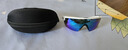 歐克利Oakley Sphaera 9403騎行眼鏡戶外跑步運動公路車近視定制太陽鏡 磨砂白框 偏光譜銳智寶石藍鏡片 曬單實拍圖