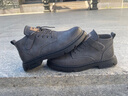 Jeep吉普男鞋冬季2025新款馬丁靴復古潮流工裝休閑皮靴百搭潮流高幫靴 太空灰色 41 曬單實(shí)拍圖
