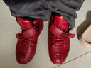 啄木鳥(niǎo)品牌真皮媽媽棉鞋2026年春秋新款軟平底休閑高幫女皮鞋加絨馬丁靴 紅色 6635款偏小 38 曬單實(shí)拍圖