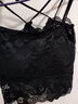京小二美背內衣女無(wú)鋼圈薄款蕾絲性感文胸聚攏吊帶背心內搭防走光抹胸罩 蕾絲花邊3188【2件裝黑色+白色】 均碼 80-130斤 曬單實(shí)拍圖