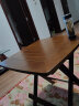 竹庭（zhuting）小折叠方桌子正方形折叠桌餐桌楠竹实木吃饭桌简易家用阳台折叠桌 茶色-小方桌60*60*59 实拍图