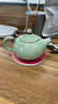 琨德 汝窯精品茶壺 大號開(kāi)片泡茶器陶瓷辦公家用功夫茶具套裝單壺 汝窯吉祥壺 曬單實(shí)拍圖