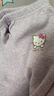 Hello Kitty兒童保暖褲女童棉質(zhì)秋褲寶寶秋冬內穿加厚加絨打底褲536紫色140 曬單實(shí)拍圖
