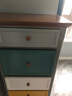 卡梵羅 美式撞色五斗柜地中?？蛷d靠墻柜玄關(guān)做舊彩繪臥室綠白多彩拼色 五斗柜 整裝 曬單實(shí)拍圖