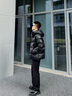 高梵黑金鵝絨服先鋒4.0五格面包服短款男士羽絨服 黑色 L 曬單實(shí)拍圖