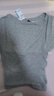 UR2025秋季新款女裝簡(jiǎn)約一字領(lǐng)褶皺寬松長(cháng)袖T恤UWG450212 淺灰花灰 XS 曬單實(shí)拍圖