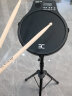 eno哑鼓垫12寸打击板架子鼓练习鼓节拍器三合一功能乐器【黑色套装】 实拍图