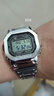 CASIO卡西歐40周年限定 GSHOCK太陽能電波藍(lán)牙金屬方塊手表男GMW-B5000 GMW-B5000D-1銀磚日產(chǎn)國際版 曬單實拍圖
