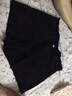 毛邊高腰牛仔短褲女韓版學(xué)生寬松闊腿熱褲顯瘦a字短褲褲子 黑色 XXL 曬單實(shí)拍圖
