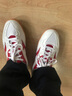 美津濃（MIZUNO）乒乓球鞋男款女專(zhuān)業(yè)牛筋底專(zhuān)用防滑減震運動(dòng)鞋專(zhuān)業(yè)訓練鞋 81GA183062 白紅色 40 (255mm) 曬單實(shí)拍圖