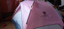 骆驼帐篷户外3-4人 全自动帐篷速开防雨野营露营帐篷 粉色/奶白 实拍图