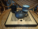 萬(wàn)壺園 竹制茶盤(pán)托盤(pán)茶臺功夫茶具配件茶道零配密胺蓄儲水式竹木茶托茶海茶船防燙隔熱家用簡(jiǎn)約果餐盤(pán)干泡盤(pán) 竹緣方茶盤(pán) 黑色 曬單實(shí)拍圖