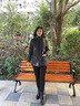 緹米媗媽媽羽絨服短款洋氣印花2024新款中老年女冬裝寬松大碼加厚棉衣 藍(lán)色（羽絨服） 2XL建議穿120-135斤 曬單實(shí)拍圖