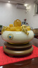 禮之源 招財聚寶盆開(kāi)業(yè)禮品擺件 金蟾琉璃白玉工藝品 家居客廳玄關(guān)酒柜 大號琉璃白玉聚寶盆（含配件） 曬單實(shí)拍圖