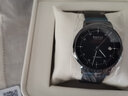 寶馳（BAO CHI） 男士手表機械表全自動(dòng)防水夜光簡(jiǎn)約時(shí)尚腕表品牌包豪斯手表男 黑色黑面黑鋼帶銀針 曬單實(shí)拍圖