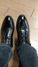 巴圖騰皮鞋男真皮商務(wù)正裝青年大碼46內增高黑色英倫結婚新郎鞋春季新款 黑色四季款B20112101 41 曬單實(shí)拍圖