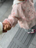 南极人宝宝吃饭罩衣儿童婴儿围兜饭兜男女孩画画衣围裙小孩防水反穿衣 粉色小熊 110（建议2-4岁） 实拍图