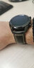 凡努 沛納海表帶真皮男 復古油蠟皮表帶  真皮手表帶 手工牛皮表帶代用天梭浪琴阿瑪尼天王華為gt表帶 黑色-黑扣(圓扣） 24mm 曬單實(shí)拍圖