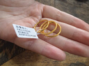 中鑫珠寶黃金戒指女三生三世999.9足金圈戒細(xì)款素圈光面磨砂戒子 【現(xiàn)貨】4.8克（11號(hào)） 曬單實(shí)拍圖