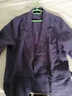極麻復古休閑亞麻小西服男大碼正裝寬松透氣棉麻西裝外套 藏青 L 曬單實(shí)拍圖