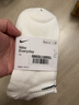 耐克（NIKE）襪子男女夏季款低幫襪訓練休閑運動(dòng)襪健身透氣襪子三雙裝短襪船襪 SX7678-100 L 曬單實(shí)拍圖
