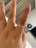 喜鉆18K玫瑰金鉆石戒指輕奢群鑲鉆石排戒女訂婚結婚鉆戒生日禮物 18K玫瑰金42分 曬單實(shí)拍圖