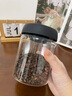 GIOIO咖啡豆保存罐食品級(jí)玻璃茶葉罐單向排氣咖啡粉真空密封罐雜糧收納 黑金色-咖啡豆真空罐 1800ml 曬單實(shí)拍圖