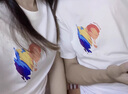 MDlila【兩件】情人節情侶裝夏季結婚領(lǐng)證登記短袖2025新款t恤套裝衣服 燈籠 白色男款+白色女款 XL 男/女M 曬單實(shí)拍圖