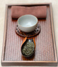 哲明 精編竹篾席面杯墊 干泡杯墊茶道席墊干泡墊杯托壺托隔熱墊 曬單實(shí)拍圖