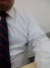 【138兩件】【品質(zhì)好貨】帝創(chuàng  )者男裝襯衫男2022春季新款男士職業(yè)商務(wù)休閑正裝純色抗皺襯衣長(cháng)袖襯衫男 CX606白色 5XL 曬單實(shí)拍圖