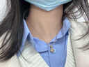 法卡曼（FACAMAN）黃金項(xiàng)鏈女999足金愛心吊墜莫桑鉆靈動(dòng)鎖骨鏈定價(jià)生日禮物 新款-靈動(dòng)愛心（D色無暇莫桑鉆） 曬單實(shí)拍圖