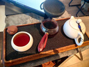 季慕家茶盤中式新款長方形吸水茶臺(tái)超吸收重竹高端瀝水排水茶盤托盤 方客-重竹黑晶茶盤(黑色) 曬單實(shí)拍圖