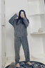 蒲戀睡衣睡褲女居家服睡衣女秋冬季法蘭絨套裝暖暖珊瑚絨家居服冬天20 【藍藍刺繡】加厚加絨版本 均碼【80-130斤】 曬單實(shí)拍圖