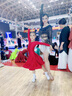 欲動(dòng) 拉丁舞服女童規(guī)定比賽服夏季少兒練功服兒童舞蹈演出服裝 紅色_珠光紅色長袖 XXL 曬單實(shí)拍圖