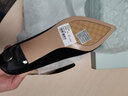 星期六（St&Sat）尖頭淺口純色高跟鞋OL風(fēng)細跟通勤單鞋女鞋上班工作鞋 10黑色（絨面） 39 245mm 曬單實(shí)拍圖