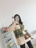 Shelley Jones情侶款毛衣男女oversize慵懶風(fēng)bf針織衫秋冬款麋鹿提花毛線(xiàn)衣外套 CP08 杏色 XL [建議125-145斤] 曬單實(shí)拍圖