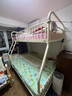 天壇家具上下床雙層鐵床員工宿舍鐵架床母子高低鐵架子床上下鋪雙人床 【芝士白】鐵藝床 上1200*下1500 曬單實拍圖