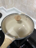 樂(lè)扣樂(lè)扣（LOCK&LOCK）湯鍋不粘鍋大鍋家用麥飯石色易清洗雙耳湯鍋電磁爐通用 20cm 曬單實(shí)拍圖