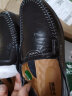 木林森（MULINSEN）男鞋商务休闲简约舒适套脚豆豆鞋男 黑色 38码 8028 实拍图