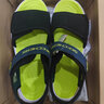 Skechers斯凱奇涼鞋兒童男鞋夏露趾大童清爽易彎折沙灘鞋406512L 黑色/檸檬色/BKLM 37 曬單實拍圖