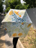 瑪麗亞·古琦（MARJA KURKI）太陽傘防紫外線防曬遮陽傘五折輕便晴雨傘兩用 萬花叢中 黃色 曬單實拍圖