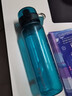 優(yōu)之優(yōu)之大容量塑料杯戶(hù)外運動(dòng)健身水杯男耐高溫便攜防摔漏夏天喝杯子 松石青   500ml 曬單實(shí)拍圖