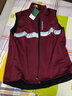 沃薩維（WOSAWE） 公路車(chē)騎行服秋冬抓絨保暖透氣防風(fēng)防潑水反光彈力騎行馬甲背心 武士深紅色/搖粒絨/后腰口袋 2XL (適合85-95公斤) 曬單實(shí)拍圖