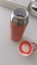 特百惠（Tupperware）暖茶提手杯350ML保溫杯男女學生兒童水杯子便攜帶把手送禮 柔蜜橙 曬單實拍圖