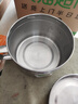百春寶304不銹鋼面飯碗帶手柄帶蓋寶寶碗可電磁爐加熱大容量密封泡面碗 特厚（大號）【蓋可擰緊】筷+勺 曬單實(shí)拍圖